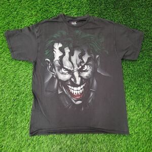 DC-Comics Joker Shirt M/L 20x26 Black Gotham Villain